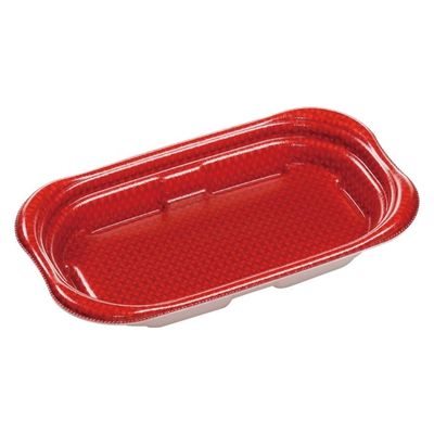 エフピコ 惣菜容器 MFP優デリ22-13(35)クロスD赤 4M812236 1ケース(600個(50個×12)（直送品）