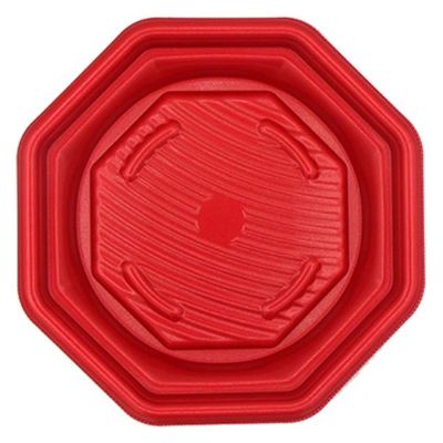 エフピコ 惣菜容器 MFPグラブ八角21-21 本体 M赤黒 4M952121 1ケース(500個(50個×10)（直送品）