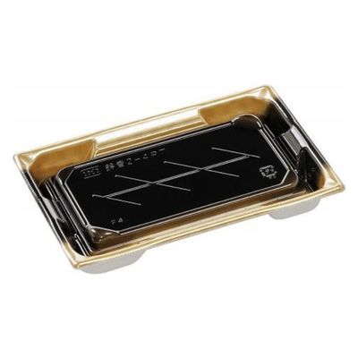 エフピコ 寿司容器 鈴音2-4PT 本体 市松金 52624204 1ケース(800個(50個×16)（直送品）