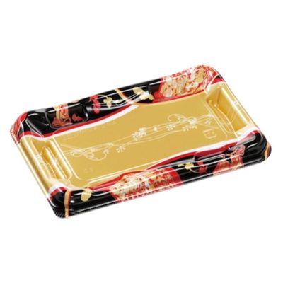 エフピコ 寿司容器 優彩2-3 本体 波おうぎ金 58864203 1ケース(800個(50個×16)（直送品）