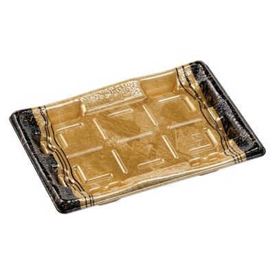 エフピコ 刺身容器 陶彩24-17 本体 祝祭金 59912417 1ケース(600個(50個×12)（直送品）