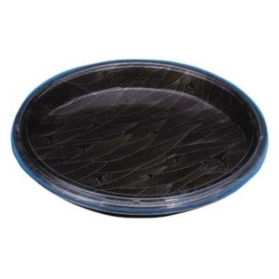 エフピコ 寿司桶 新6人桶(10枚包装) 輝HG波とう黒 73257160 1ケース(80個(10個×8)（直送品）