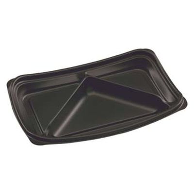 エフピコ 軽食容器 FT京デリ-435-3(V) 本体 黒 79424353 1ケース(600個(50個×12)（直送品）