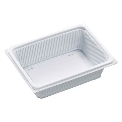 エフピコ 軽食容器 DLV角19-14R(55)MSD 白W 7E191449 1ケース(400個(50個×8)（直送品）