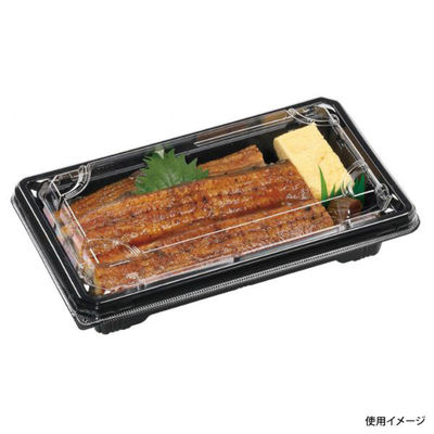 エフピコ ウッド容器 MSDこはく重23-13R 本体 黒 7E342313 1ケース(800個(50個×16)（直送品）