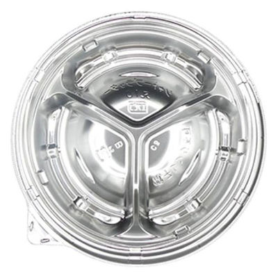 エフピコ オードブル容器 シャトープラッター丸10 本体 銀 7E380210 1ケース(400個(25個×16)（直送品）