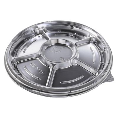 エフピコ オードブル容器 シャトープラッター丸40 本体 銀 7E380240 1ケース(150個(10個×15)（直送品）