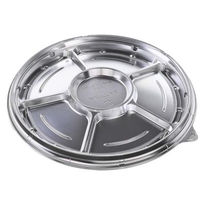 エフピコ オードブル容器 シャトープラッター丸50 本体 銀 7E380250 1ケース(100個(10個×10)（直送品）