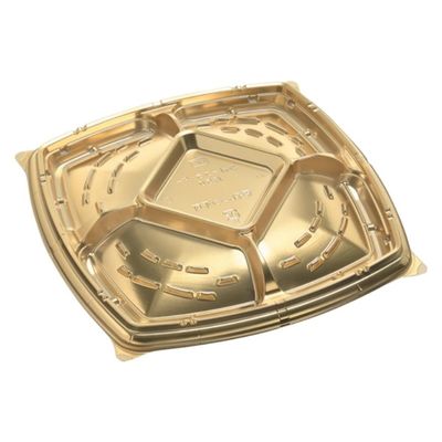 エフピコ オードブル容器 シャトープラッター角50 本体 金 7E385050 1ケース(160個(10個×16)（直送品）