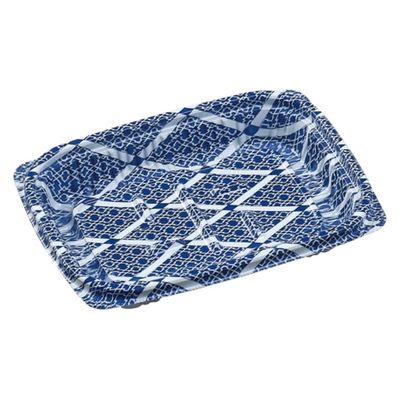 エフピコ 惣菜容器 MSD惣菜15-11(22) ひし格子青 7M211512 1ケース(1600個(50個×32)（直送品）