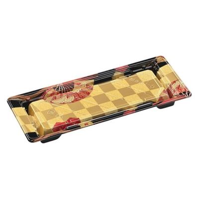 エフピコ 寿司容器 組み皿1-5 本体 扇市松金 7Z749915 1ケース(800個(50個×16)（直送品）
