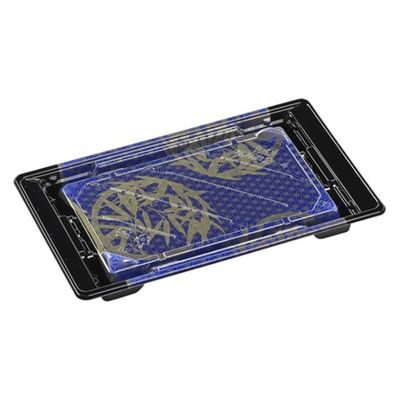 エフピコ 寿司容器 組み皿2-4 本体 輪笹青 7Z750024 1ケース(600個(50個×12)（直送品）