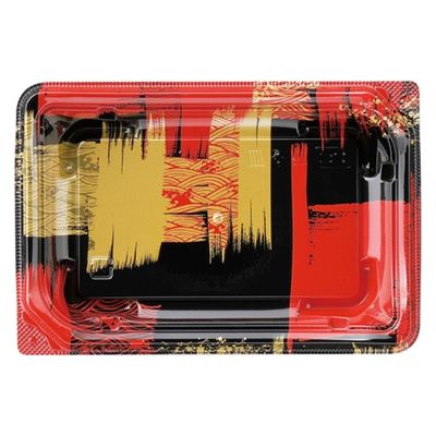 エフピコ 刺身容器 四季皿17-12 本体 角紋赤 7Z972304 1ケース(1000個(50個×20)（直送品）