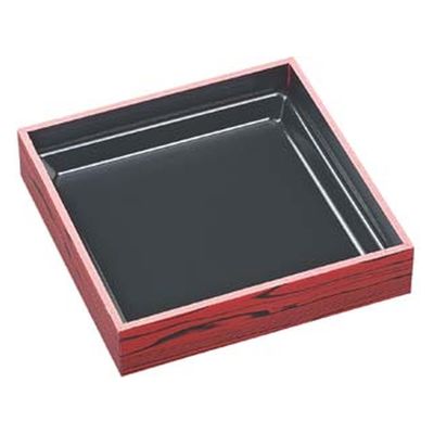 エフピコ 弁当容器 WPS-角194-194 本体 赤焼板目黒 80050131 1ケース(180個(15個×12)（直送品）