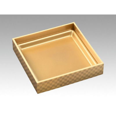 エフピコ 弁当容器 WPS-角194-194(V) 本体 市松金 80050144 1ケース(180個(15個×12)（直送品）