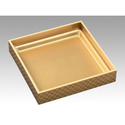 エフピコ 弁当容器 WPS-角214-214(V) 本体 市松金 80050145 1ケース(135個(15個×9)（直送品）