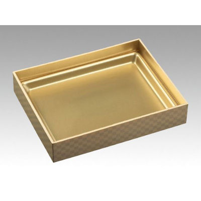 エフピコ 弁当容器 WPS-角251-190(V) 本体 市松金 80050147 1ケース(135個(15個×9)（直送品）