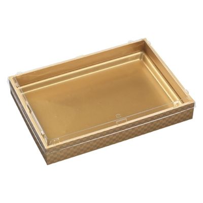 エフピコ WPS角 325-230V 市松金 エコ蓋付 80050153 1ケース(60個(10個×6)（直送品）