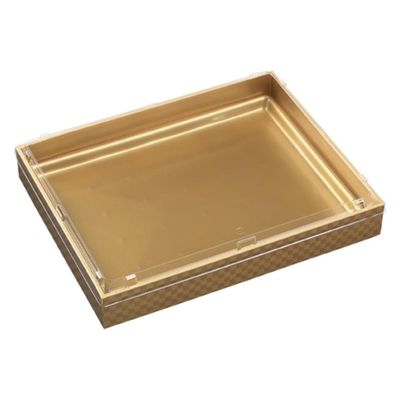 エフピコ WPS角 340-270V 市松金 エコ蓋付 80050154 1ケース(40個(10個×4)（直送品）