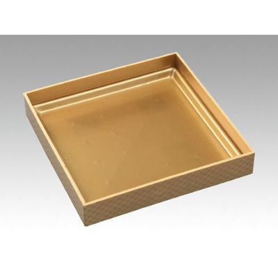 エフピコ 弁当容器 WPS-角300-300透明蓋付V 市松金 80050148 1ケース(40個(10個×4)（直送品）