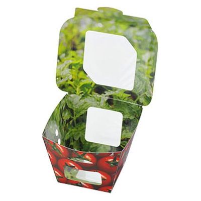 エフピコチューパ フルーツ容器 紙ベジ95角 トマト FMS CP501834 1ケース(600個(50個×12)（直送品）