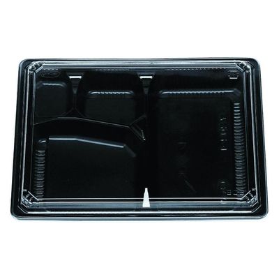 エフピコチューパ 弁当容器 松花堂 202-1 黒セット CP560637 1ケース(400個(100個×4)（直送品）