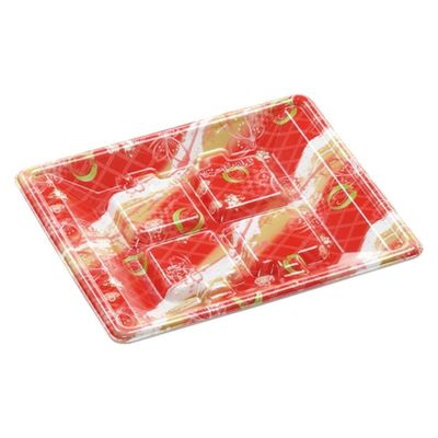 エフピコ 発泡トレー RSA15-18(L) 唐紙赤 SH775149 1ケース(1200個(50個×24)（直送品）