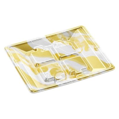 エフピコ 発泡トレー RSA15-18(L) スプラッシュゴールド SH775088 1ケース(1200個(50個×24)（直送品）