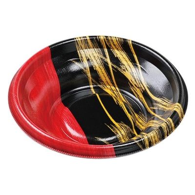 エフピコ どんぶり容器 MFP-丸丼18(V1)本体 金彩赤黒 4M600186 1袋(50個)（直送品）