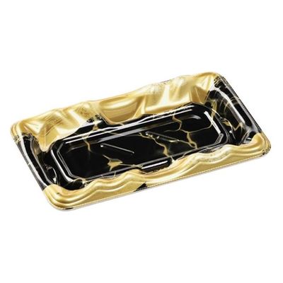 エフピコ 寿司容器 大波皿1-3 本体 黒なぎ金 45900103 1ケース(1500個(50個×30)（直送品）