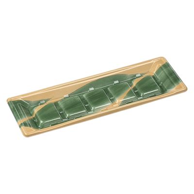 エフピコ 刺身容器 平舟33-11段 本体 木目葉らん 44383311 1袋(50個)（直送品）