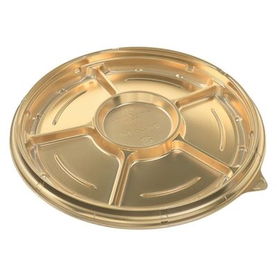 エフピコ オードブル容器 シャトープラッター丸50 本体 金 7E380050 1ケース(100個(10個×10)（直送品）