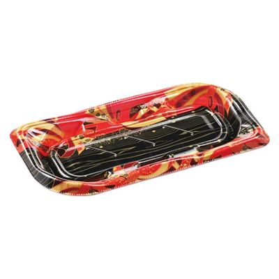 エフピコ 寿司容器 葉皿1-4 本体 舞姫赤 48820104 1袋(50個)（直送品）