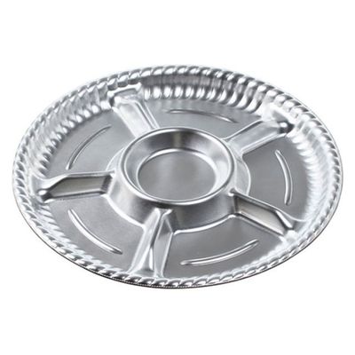 エフピコ オードブル容器 ティアラプラッター丸30 本体 銀 48710300 1袋(10個)（直送品）