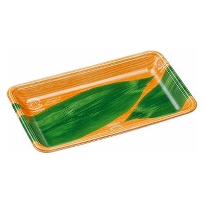 エフピコ 発泡トレー FLB-Y15-25 エコ木目葉らん 3B212154 1袋(100個)（直送品）