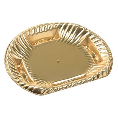 エフピコ オードブル容器 ティアラ半月皿18-16(V1)本体 金 4C141816 1ケース(1200個(50個×24)（直送品）