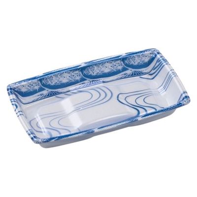 エフピコ 軽食容器 角盛鉢20-11(30)A 水紋青 49246201 1ケース(1200個(50個×24)（直送品）