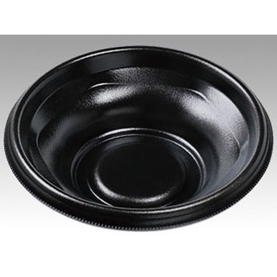 エフピコ どんぶり容器 MFP-丸丼16 本体 黒BK 4M60016A 1袋(50個)（直送品）