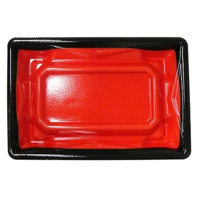 エフピコ 寿司容器 Sステージ17-11 本体 黒フチ赤 41161719 1ケース(1200個(50個×24)（直送品）