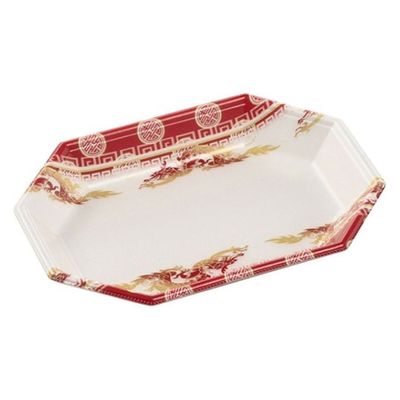 エフピコ 軽食容器 MFP長八角21-15(27) 神竜赤 4M012112 1袋(50個)（直送品）