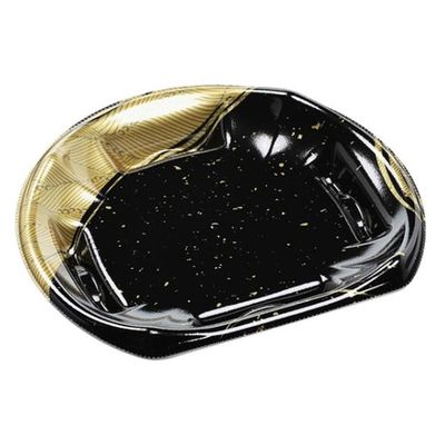 エフピコ 寿司容器 半月皿18-16 本体 月見金 45201816 1ケース(1200個(50個×24)（直送品）