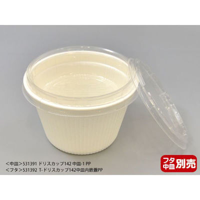 エフピコ どんぶり容器 MFPドリスカップ142-860 本体 白 4M428600 1袋(30個)（直送品）