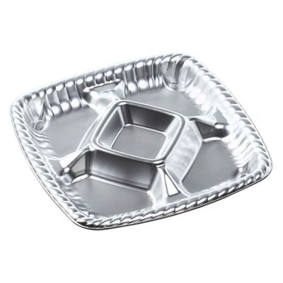 エフピコ オードブル容器 ティアラプラッター220 本体 銀 48712200 1ケース(600個(25個×24)（直送品）