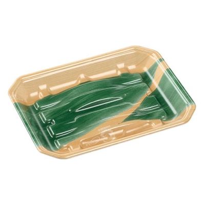 エフピコ 発泡トレー 豊漁25-19(27)A エコ木目葉らん 3A412259 1袋(100個)（直送品）