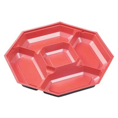 エフピコ WPS-八角280-N1 赤(内装) 78576281 1ケース(60個(10個×6)（直送品）