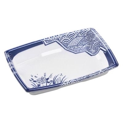 エフピコ 軽食容器 角盛鉢18-12(30) 本体 和陶青 49237183 1ケース(1200個(50個×24)（直送品）