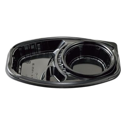 エフピコチューパ 弁当容器 DLオーバル26-18 黒 本体 CP580280 1袋(50個)（直送品）