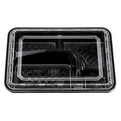エフピコチューパ 弁当容器 M-53-1 黒セット(V) CP570569 1ケース(800個(100個×8)（直送品）