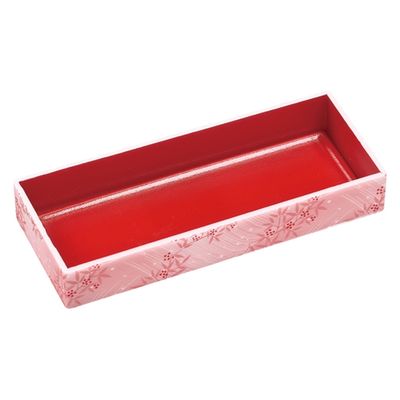 エフピコ 寿司容器 WHS-440-33(V) 本体 小春ピンク朱 82654407 1ケース(400個(40個×10)（直送品）
