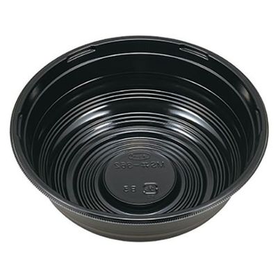 エフピコチューパ どんぶり容器 MS丼-362 黒本体 CP570646 1袋(50個)（直送品）